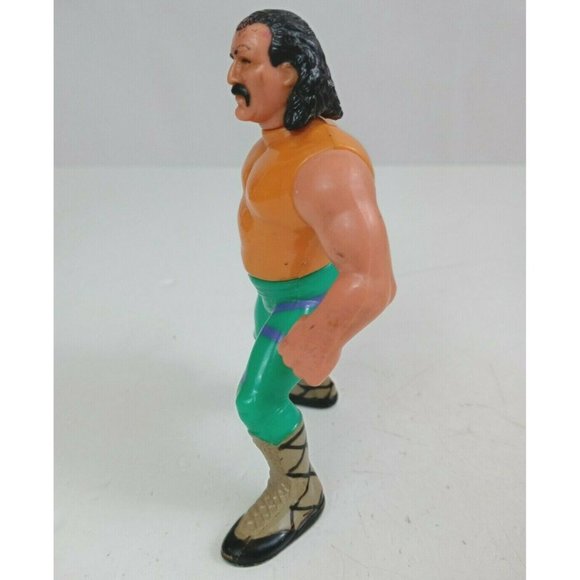 Vintage 1990 Titan Sports WWF/WWE Jake The Snake Roberts 4.25" Action Figure (A) - Picture 4 of 10